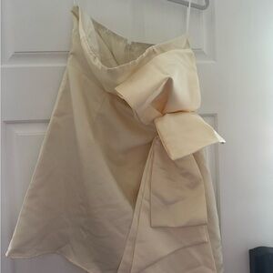 Hello Molly Cream Bow-Detail Mini Dress